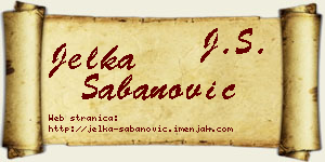 Jelka Šabanović vizit kartica